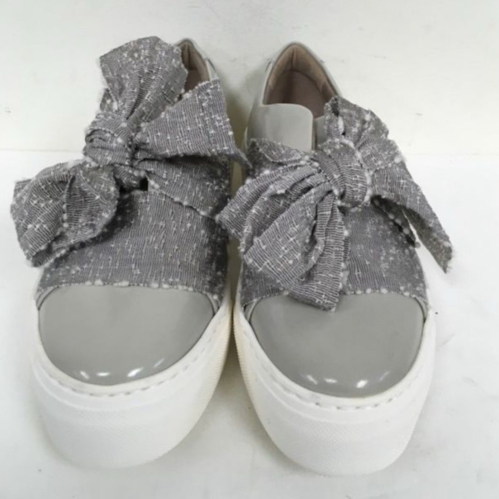 AGL Platform Sneaker Pattern Leather Flats Shoes 6
